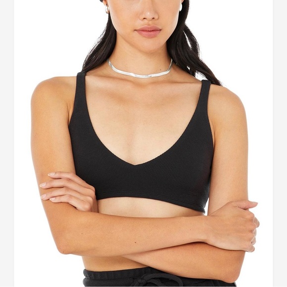 ALO Micro Waffle Pleasant Bra - Picture 3 of 7